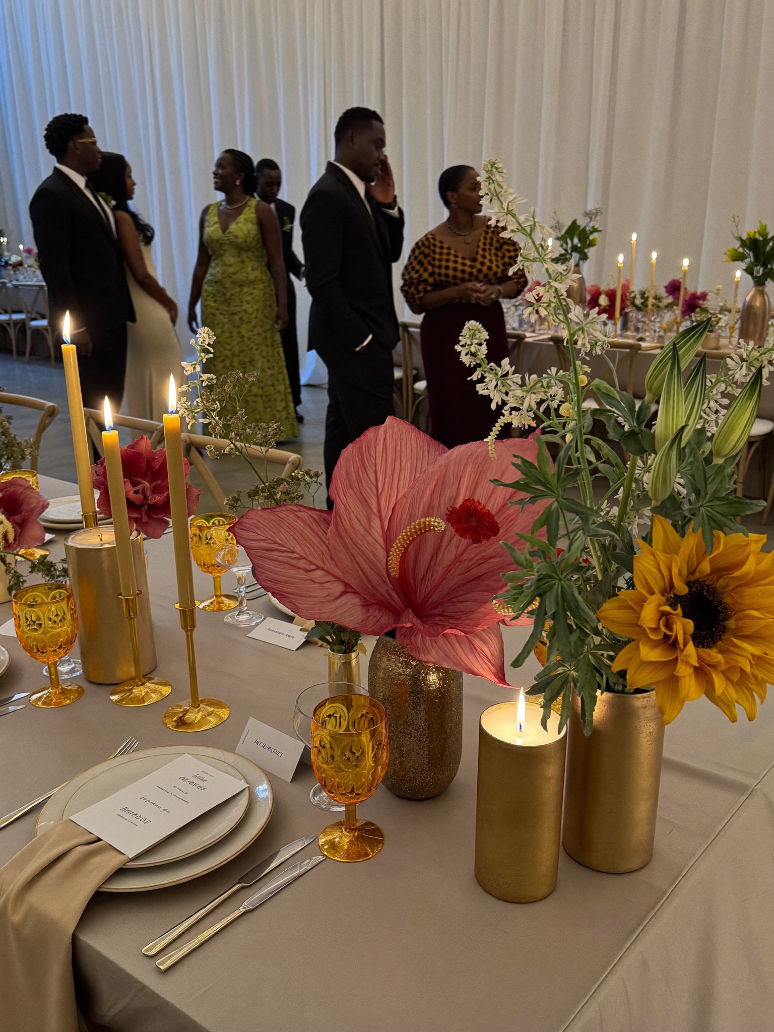 Décor de réception africaine élégante