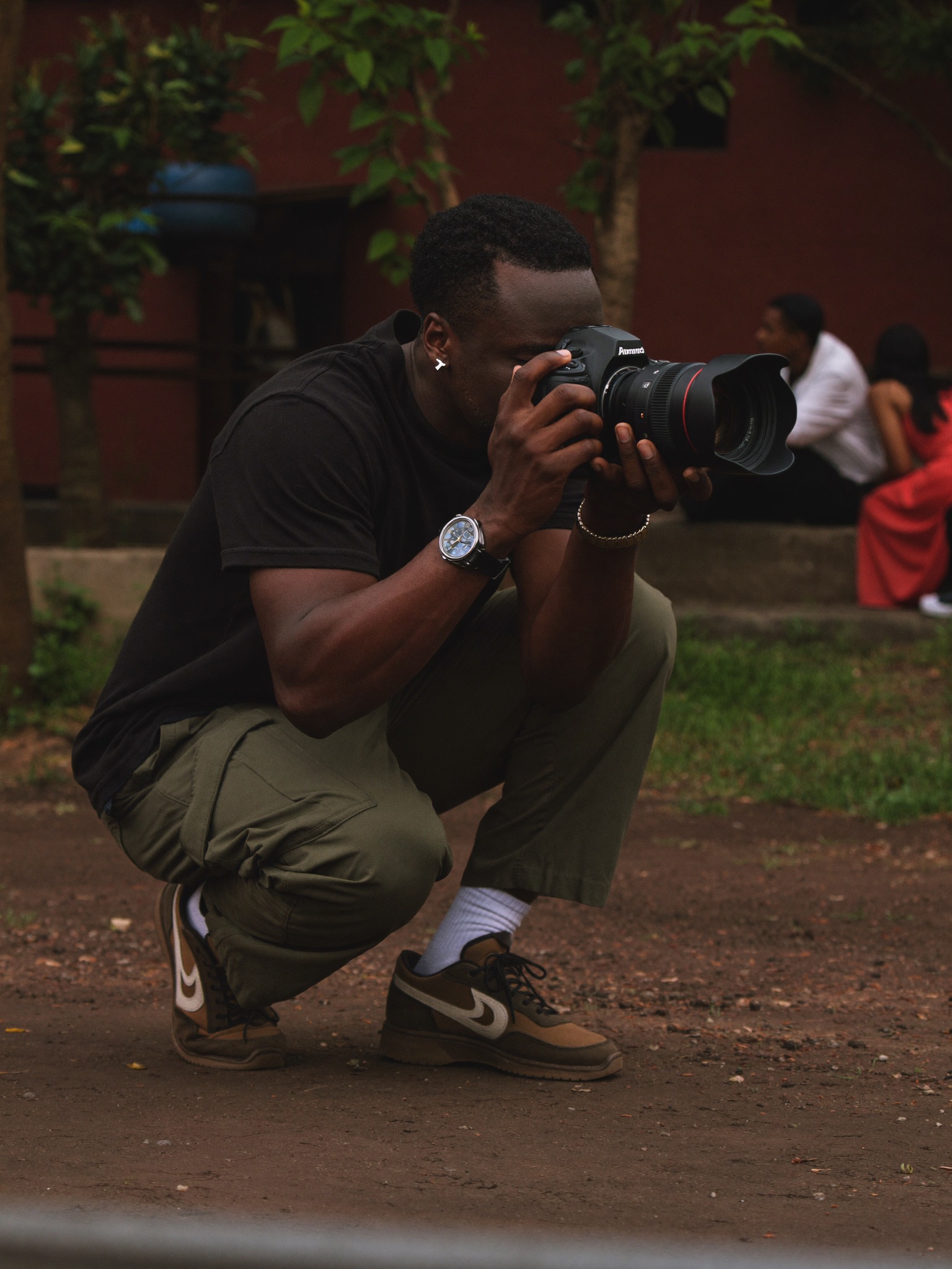 Photographe africain en action