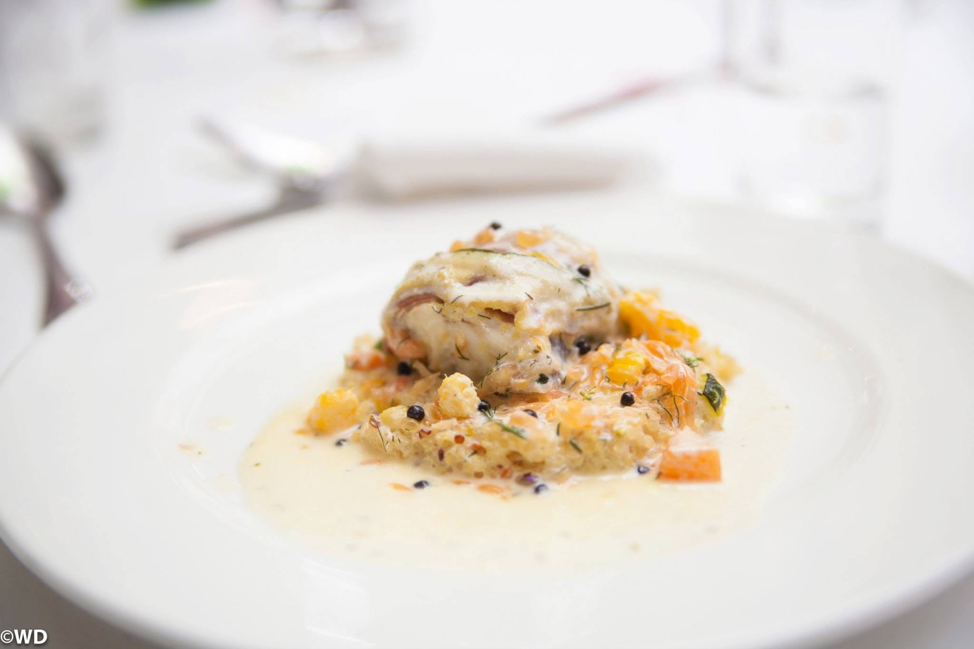 Assiette gastronomique — service traiteur de mariage